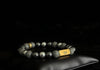 Rengetsu Enkan Flame Crown luxury Onyx men’s bracelet 17cm – product photo