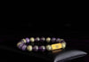 Rengetsu Gyōshin Fire Stillness luxury Charoite men’s bracelet 18.5cm – product photo