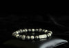 Rengetsu Koku’en Black Flame luxury Onyx men’s bracelet 18cm – product photo