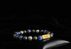 Rengetsu Kōshi Steel Will luxury Blue Falcon's Eye men’s bracelet 16cm – product photo
