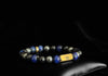 Rengetsu Kōshi Steel Will luxury Blue Falcon's Eye men’s bracelet 17cm – product photo
