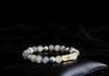 Rengetsu Sōshin Blue Heart luxury Sodalite men’s bracelet 17cm – product photo