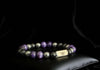 Rengetsu Yūjin Silent Blade luxury Charoite men’s bracelet 17cm – product photo