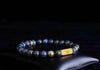 Rengetsu Chingan Calm Eye luxury Blue Falcon's Eye men’s bracelet 19cm – product photo