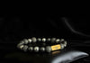 Rengetsu Enkan Flame Crown luxury Onyx men’s bracelet 17,5cm – product photo